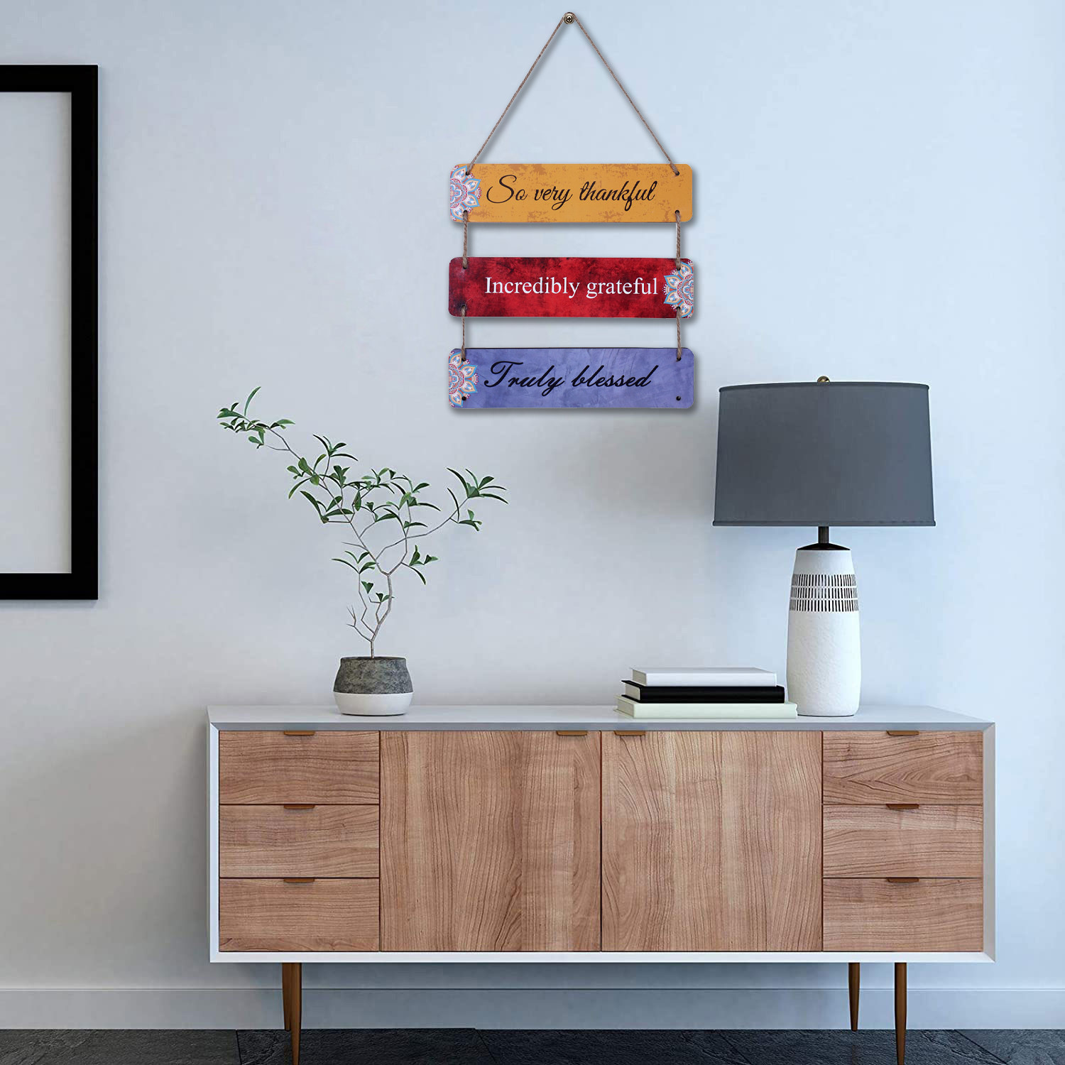 Kuber Industries Wooden 3 Layered Motivational & Meaningfull Wall Hanging Quotes For Home,Office Decoration (Multicolor)