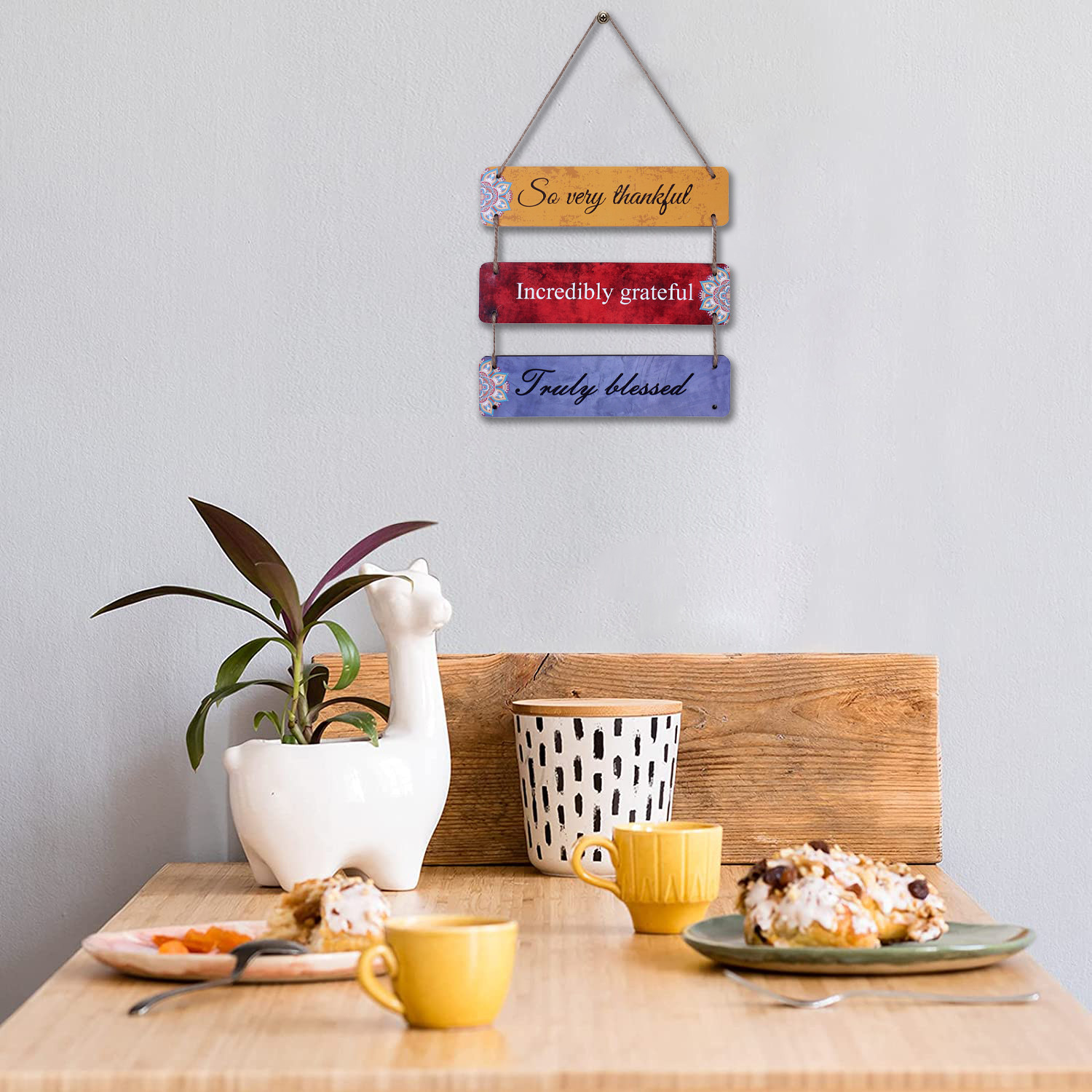 Kuber Industries Wooden 3 Layered Motivational & Meaningfull Wall Hanging Quotes For Home,Office Decoration (Multicolor)
