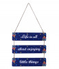 Kuber Industries Wooden 3 Layered Motivational &amp; Meaningfull Wall Hanging Quotes For Home,Office Decoration (Blue)