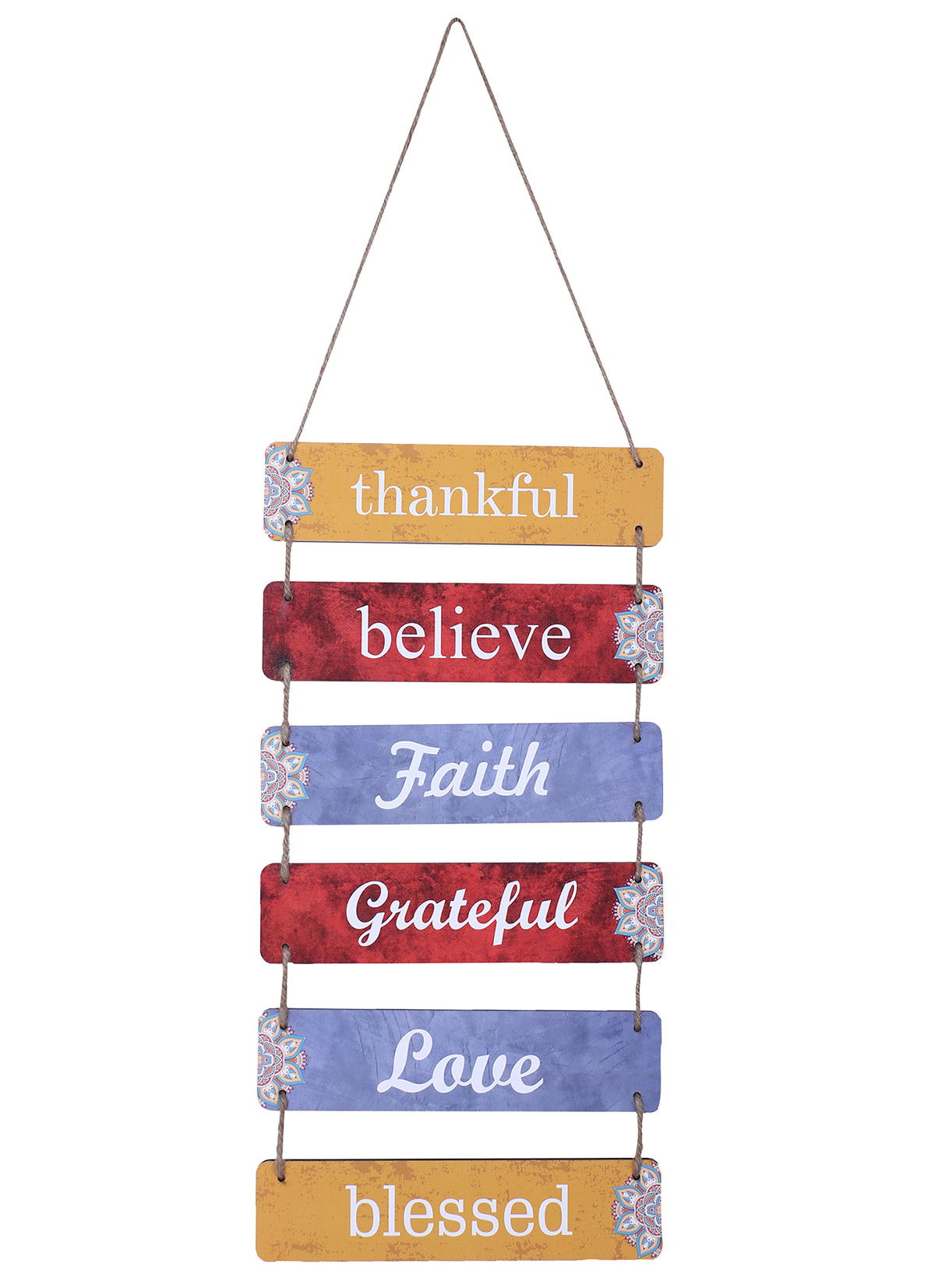 Kuber Industries Wooden 6 Layered Hanging Plaque Sign