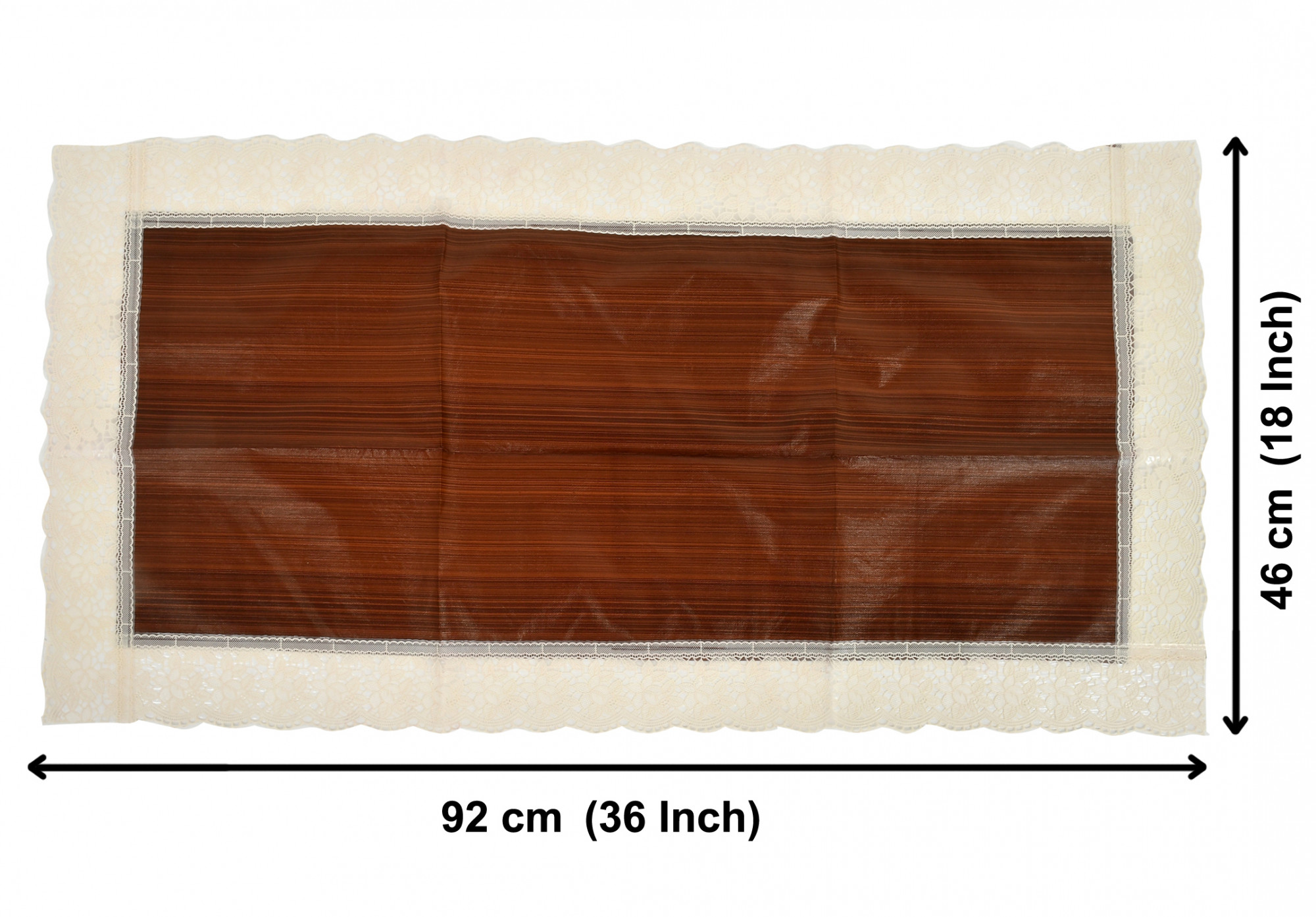 Kuber Industries Wooden Design PVC Table Runner For Farmhouse Dinner, Holiday Parties, Wedding, Events, Décor, 18