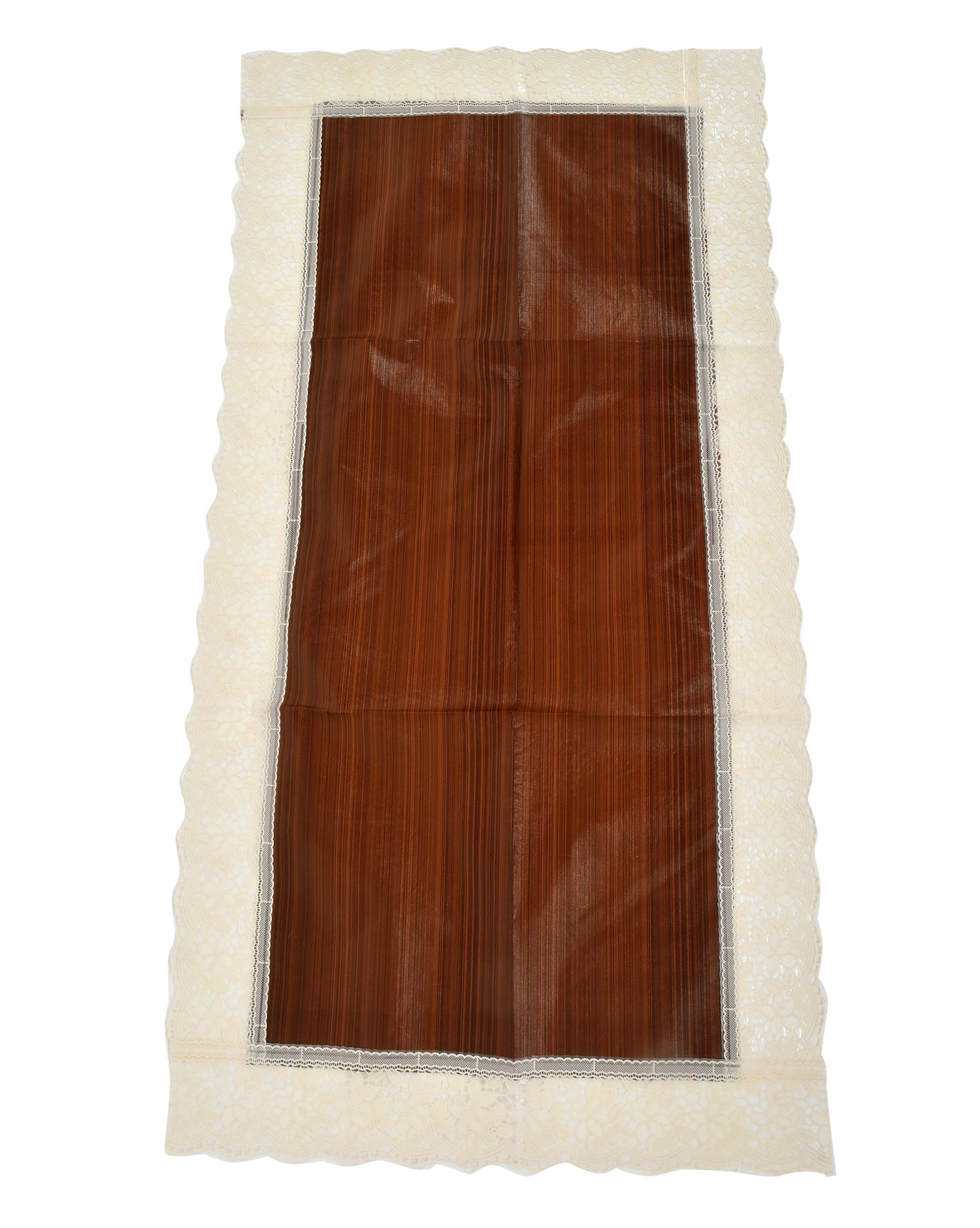 Kuber Industries Wooden Design PVC Table Runner For Farmhouse Dinner, Holiday Parties, Wedding, Events, Décor, 18