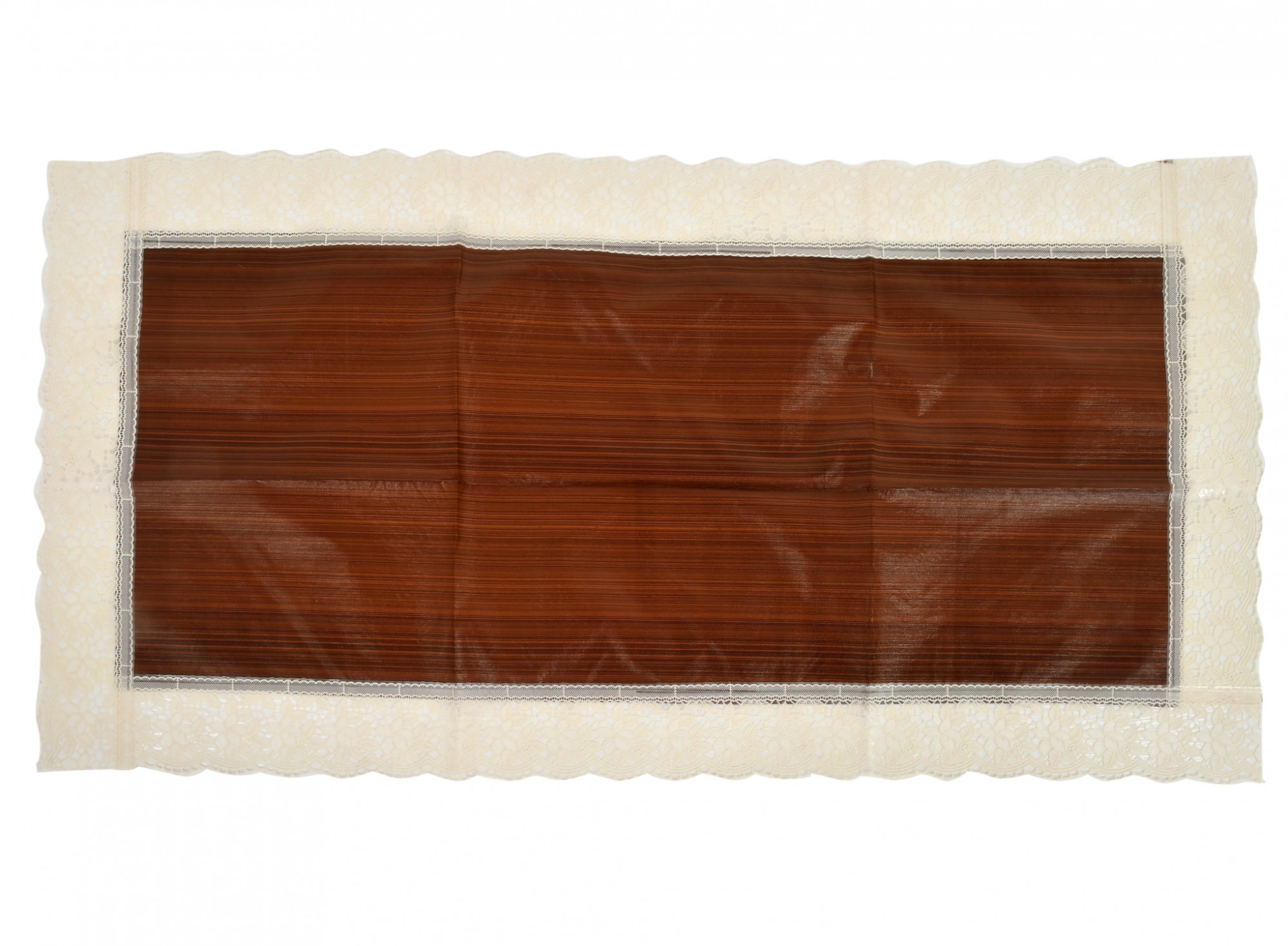Kuber Industries Wooden Design PVC Table Runner For Farmhouse Dinner, Holiday Parties, Wedding, Events, Décor, 18