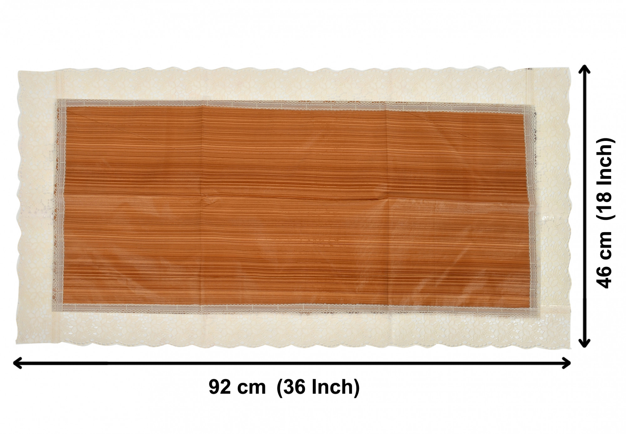 Kuber Industries Wooden Design PVC Table Runner For Farmhouse Dinner, Holiday Parties, Wedding, Events, Décor, 18