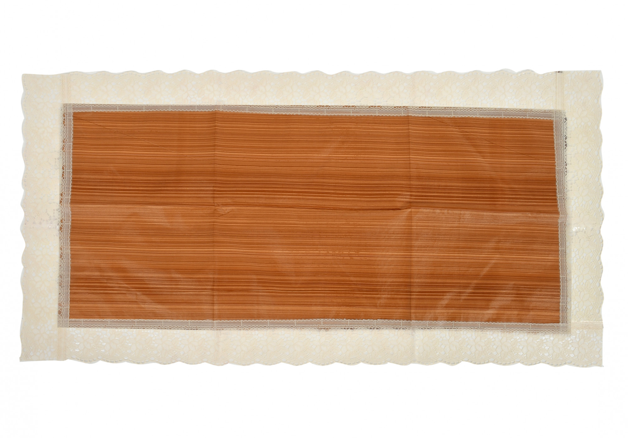 Kuber Industries Wooden Design PVC Table Runner For Farmhouse Dinner, Holiday Parties, Wedding, Events, Décor, 18