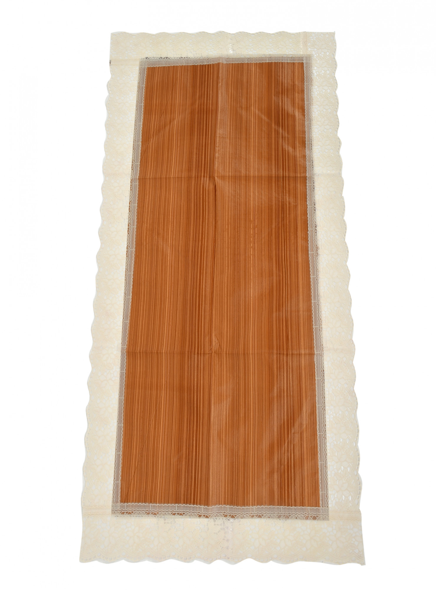 Kuber Industries Wooden Design PVC Table Runner For Farmhouse Dinner, Holiday Parties, Wedding, Events, Décor, 18