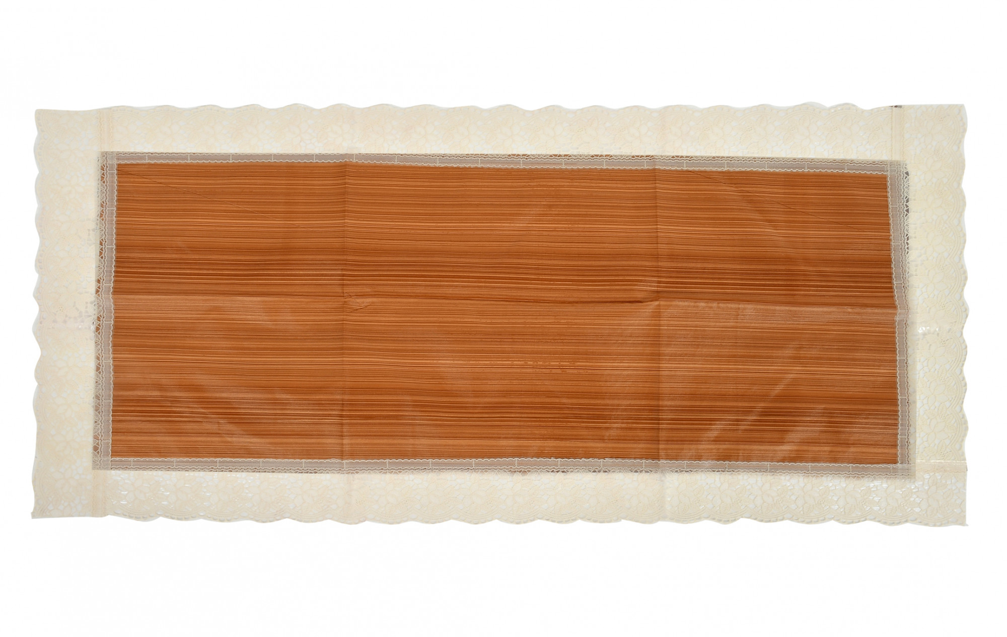 Kuber Industries Wooden Design PVC Table Runner For Farmhouse Dinner, Holiday Parties, Wedding, Events, Décor, 18