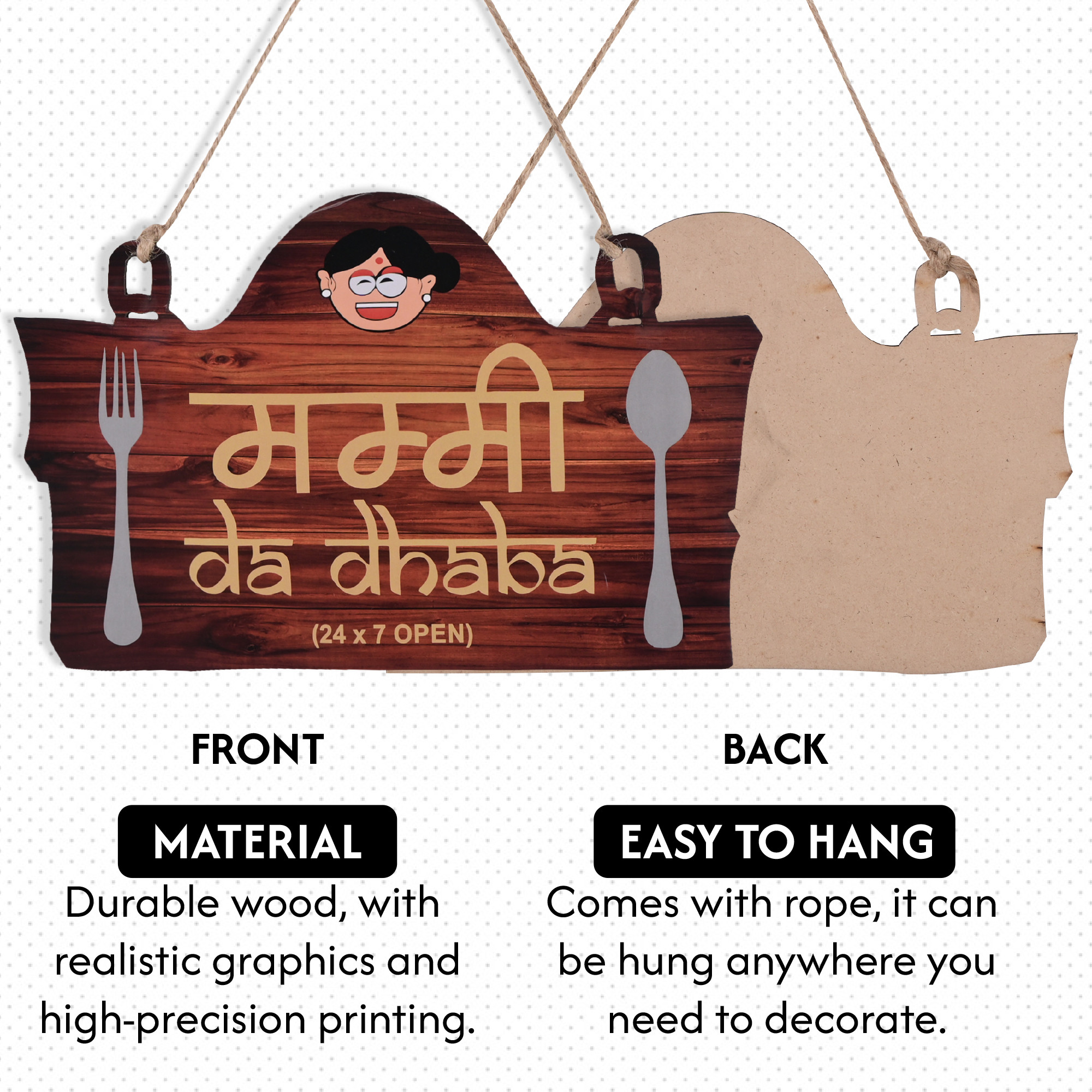 Kuber Industries Wooden Inspirational Quotes Wall Hanging Decoration for Living Room Bedroom  Office  Wall Art Home Decor Items for Hall Entry Door  Staircase   Brown