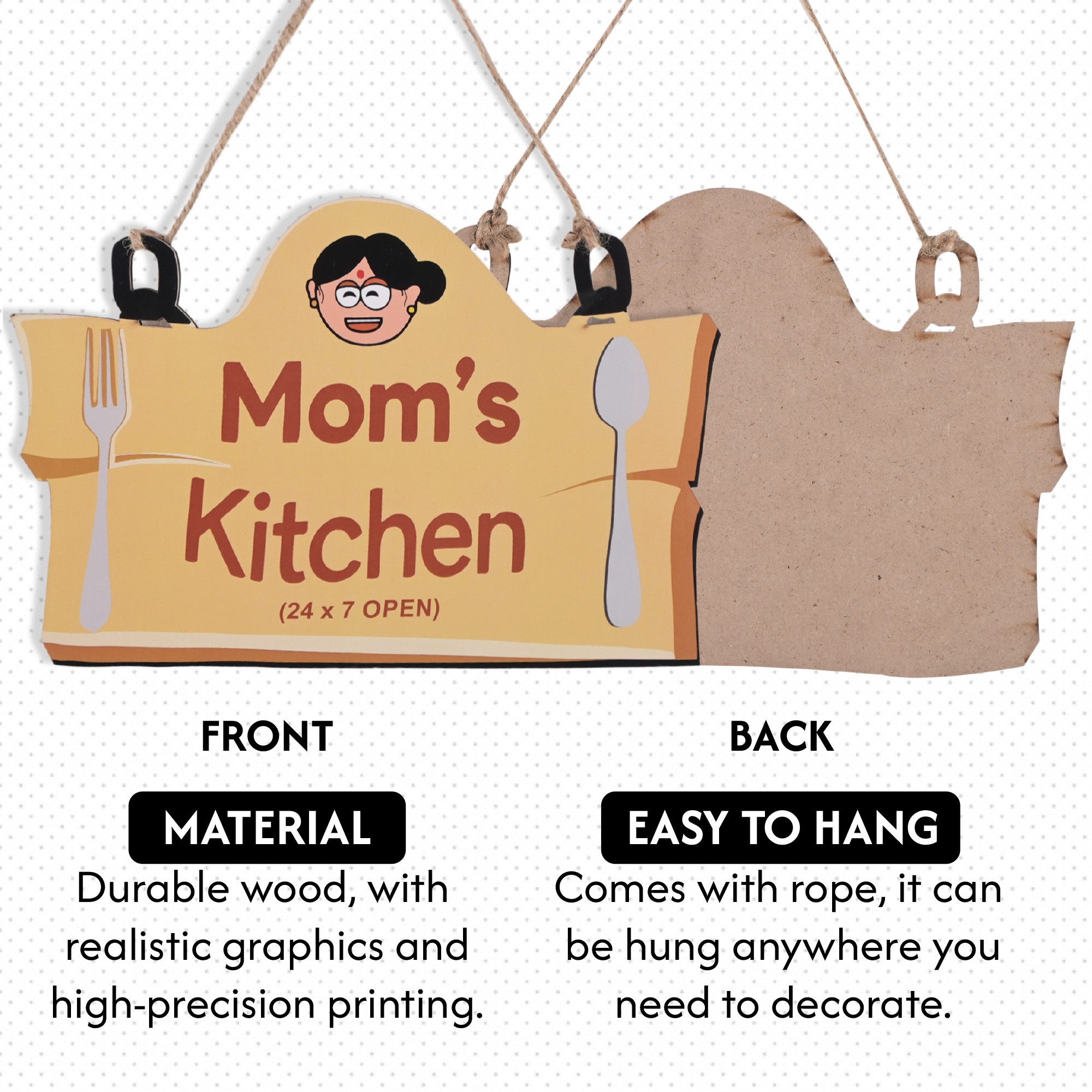 Kuber Industries Wooden Inspirational Quotes Wall Hanging Decoration for Living Room Bedroom  Office  Wall Art Home Decor Items for Hall Entry Door  Staircase   Yellow