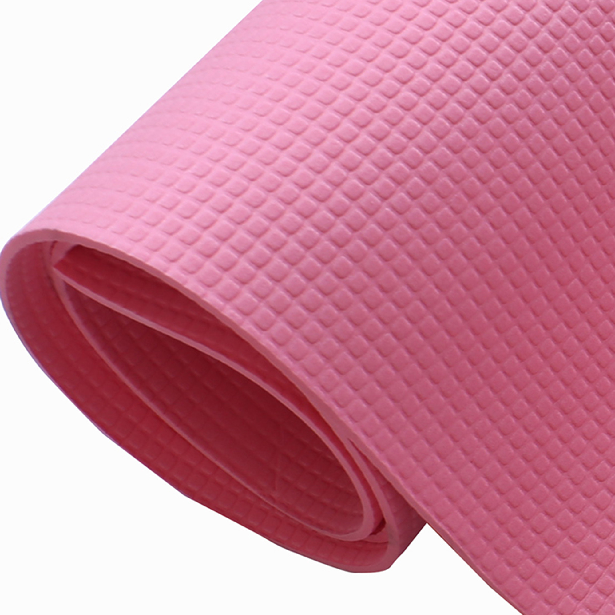 Kuber Industries Yoga Mat | Eva Foam Workout Mat | Anti-Skid Exercise Mat | Gym Yoga Mat | Yoga Mat for Women | Yoga Mat for Men | 4 MM | Pink
