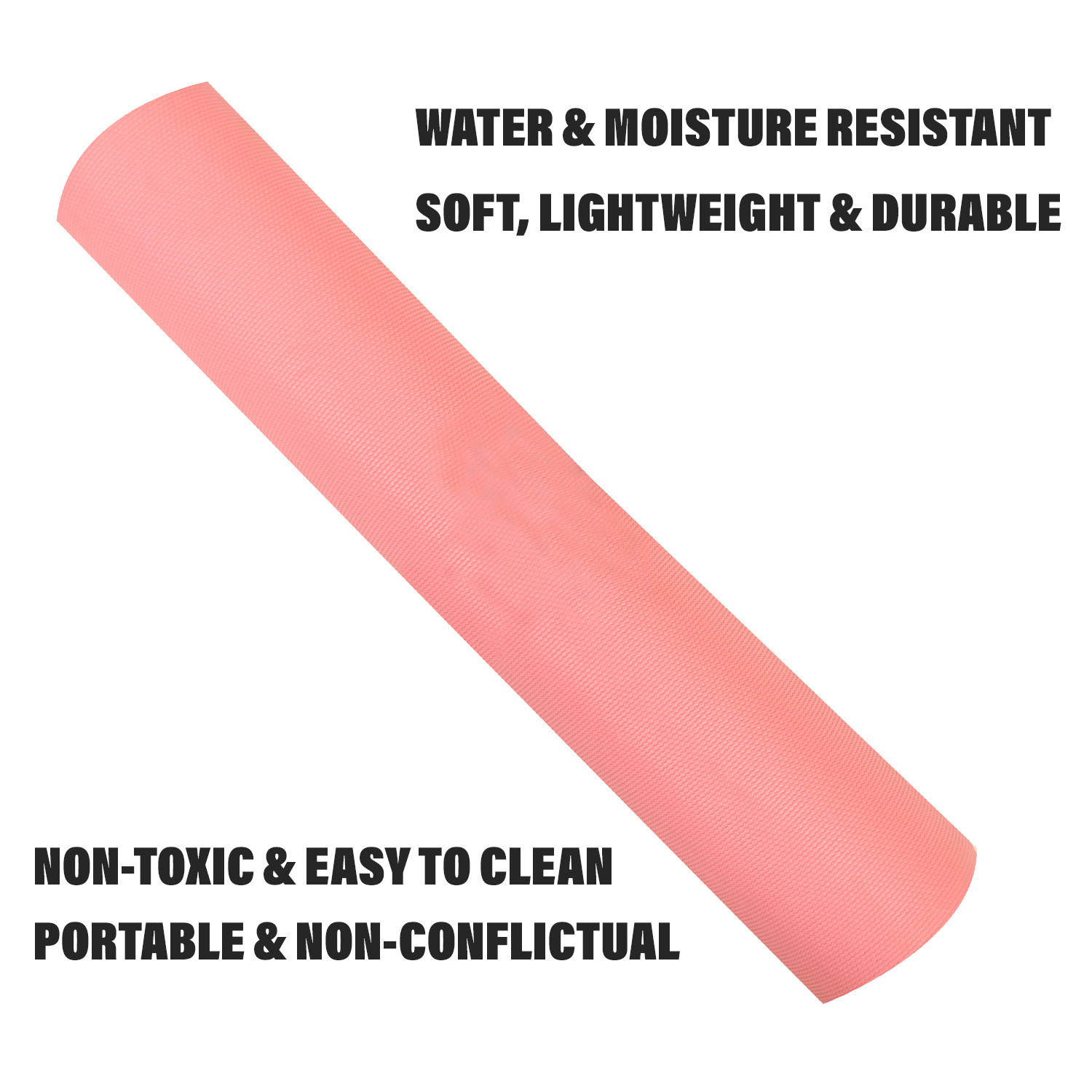 Kuber Industries Yoga Mat  Eva Foam Workout Mat  Anti-Skid Floor Exercise Mat  Carpet Mat for Gym-Fitness  Yoga Mat for Women  Yoga Mat for Men  6 MM  Pink