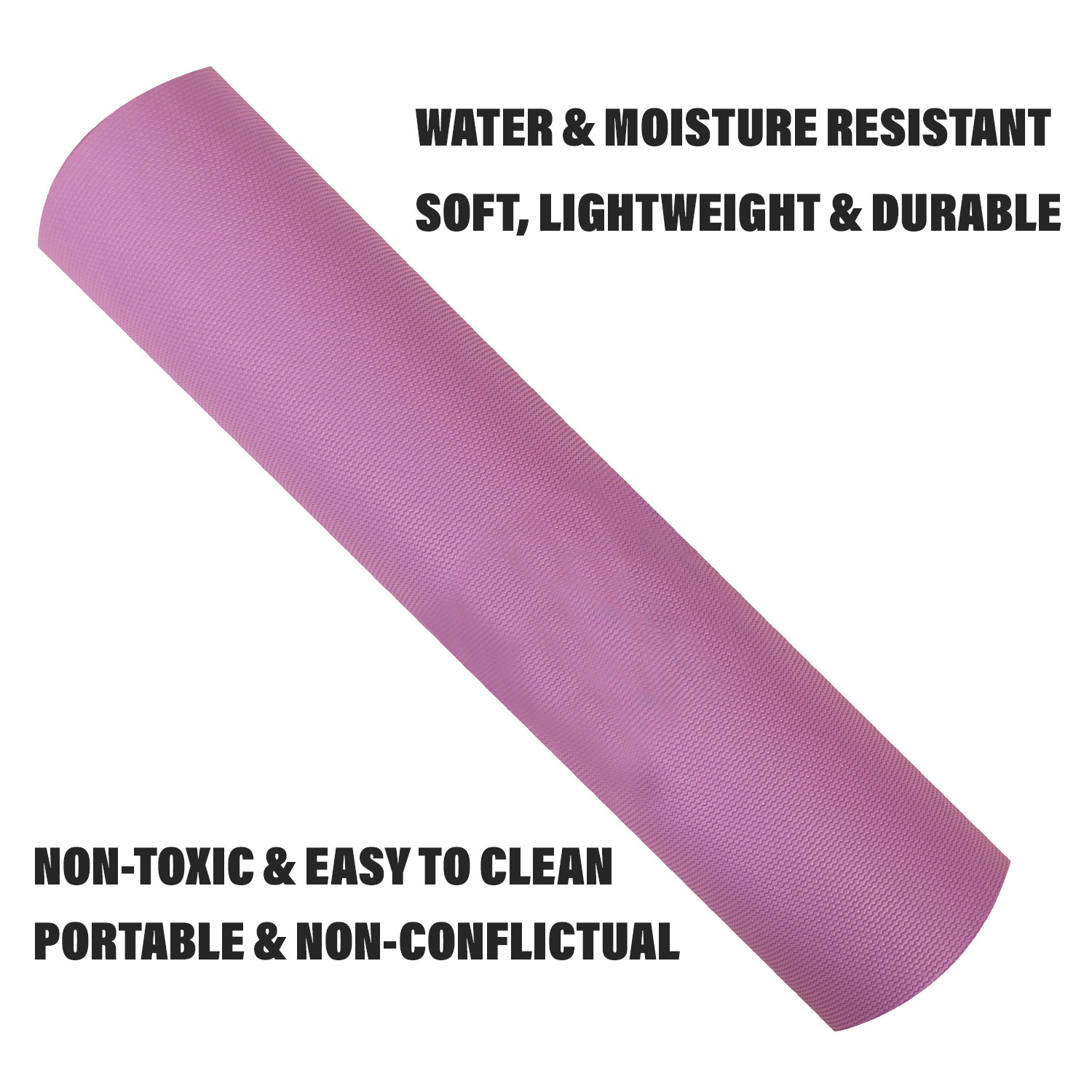 Kuber Industries Yoga Mat  Eva Foam Workout Mat  Anti-Skid Floor Exercise Mat  Carpet Mat for Gym-Fitness  Yoga Mat for Women  Yoga Mat for Men  6 MM  Purple