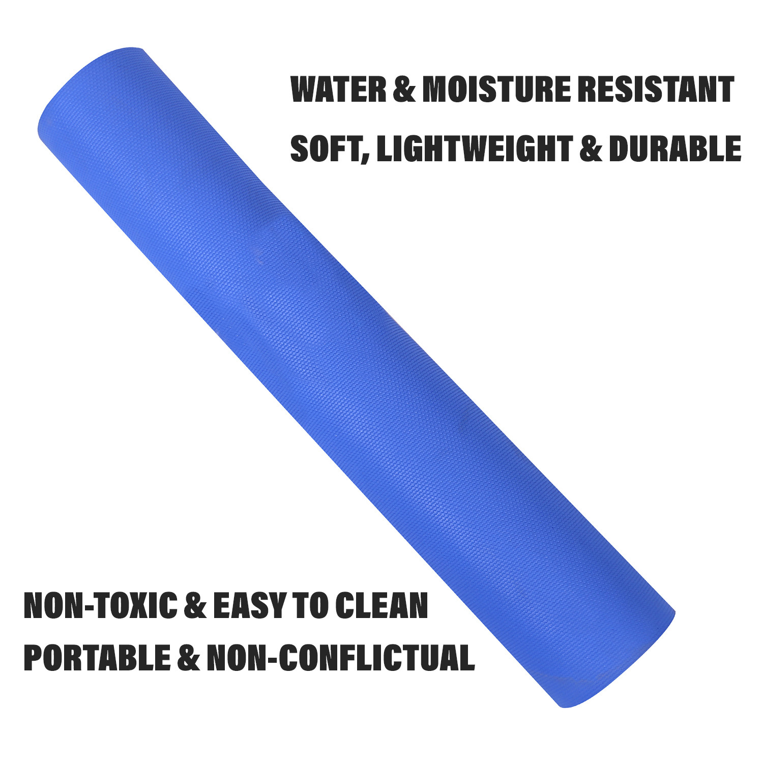 Kuber Industries Yoga Mat  Eva Foam Workout Mat  Anti-Skid Floor Exercise Mat  Carpet Mat for Gym-Fitness  Yoga Mat for Women  Yoga Mat for Men  6 MM  Blue