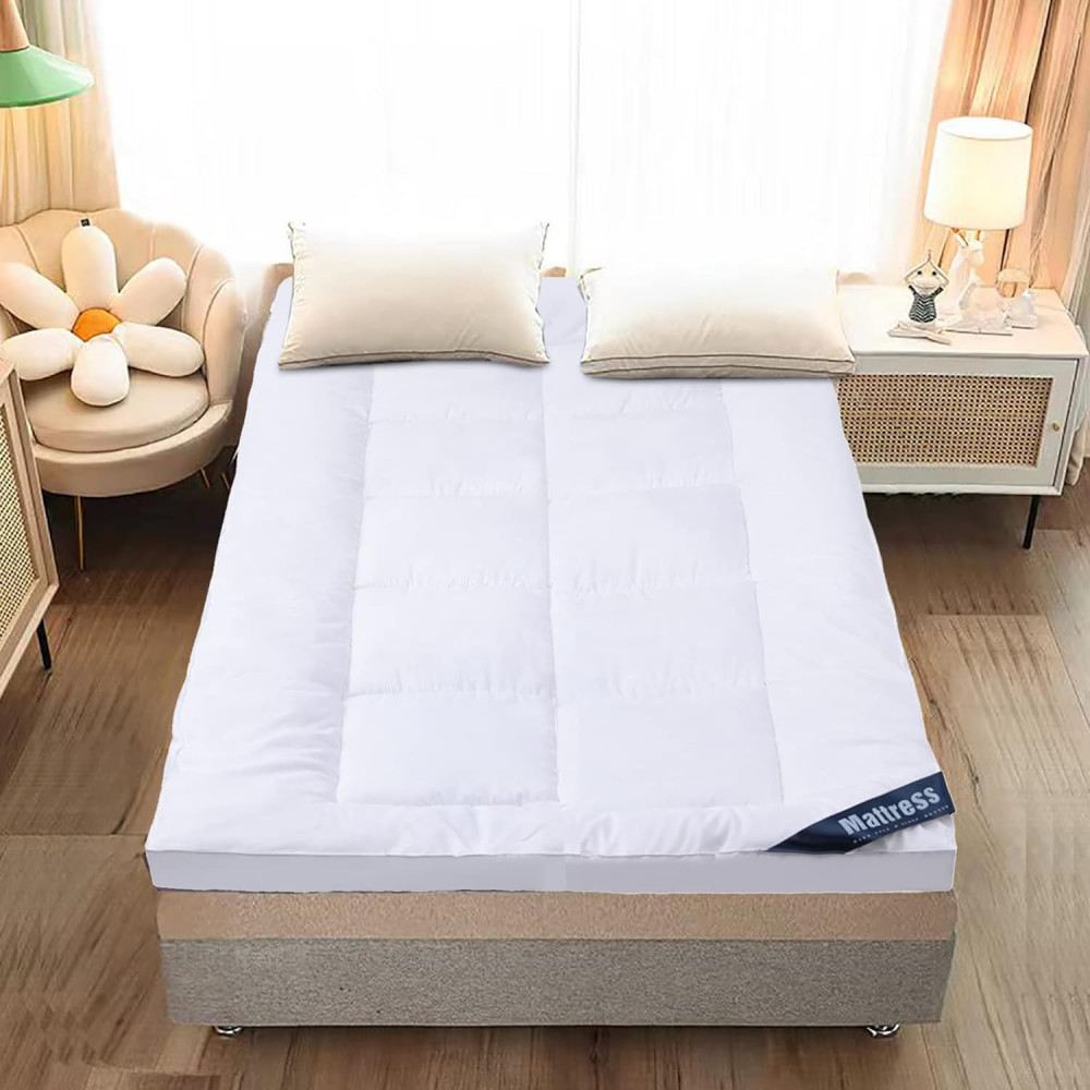 Kuber IndustriesMattress Topper/Padding|Mattress For Comfortable Sleep 3 x 6.5 Feet|WHITE