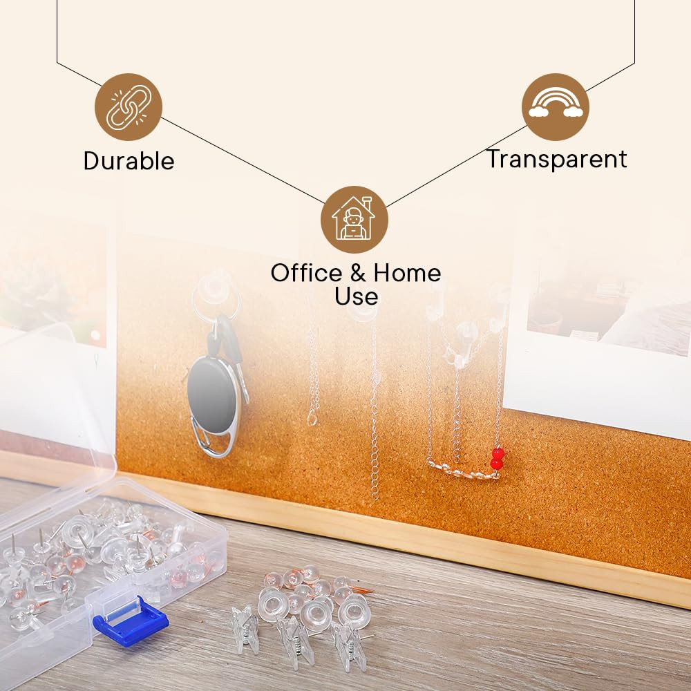 Kuber IndustriesPush Pins Tacks|Heavy-Duty Notice Board Pins|