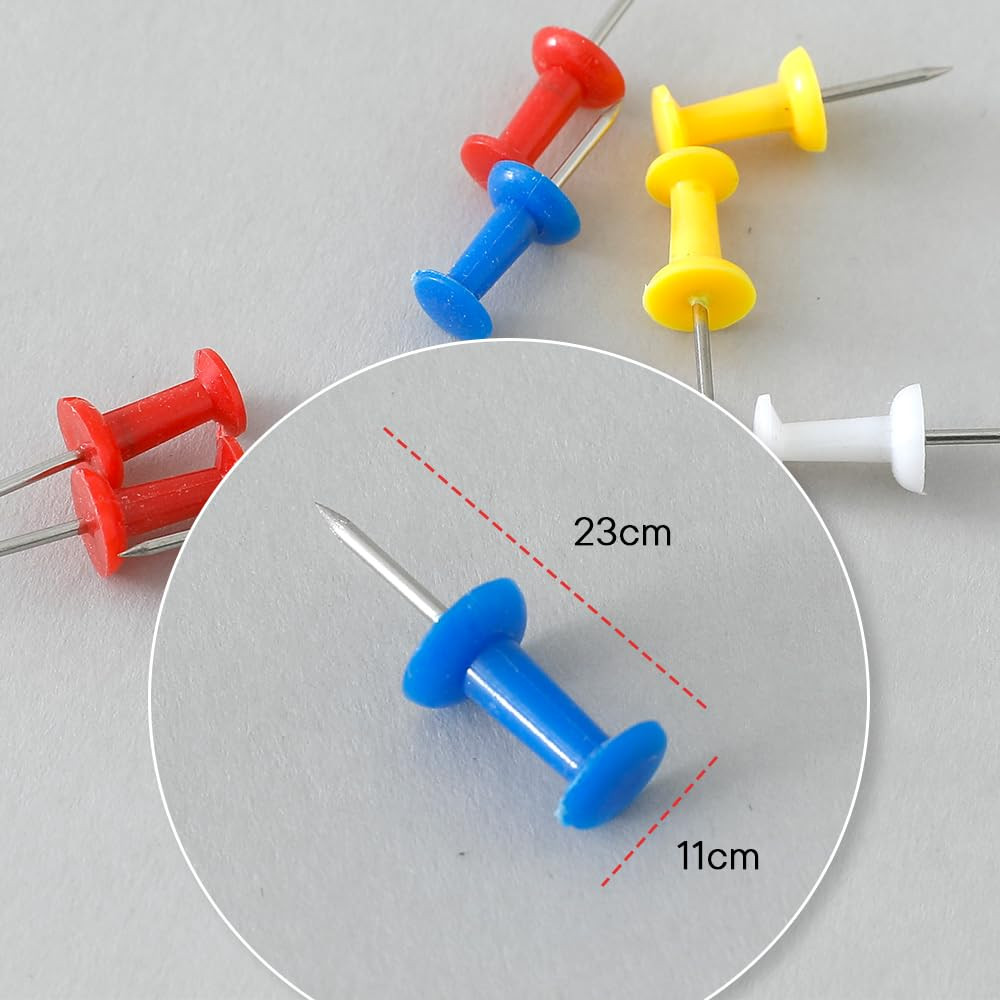 Kuber IndustriesSolid color Push Pins Tacks|Heavy-Duty Notice Board Pins