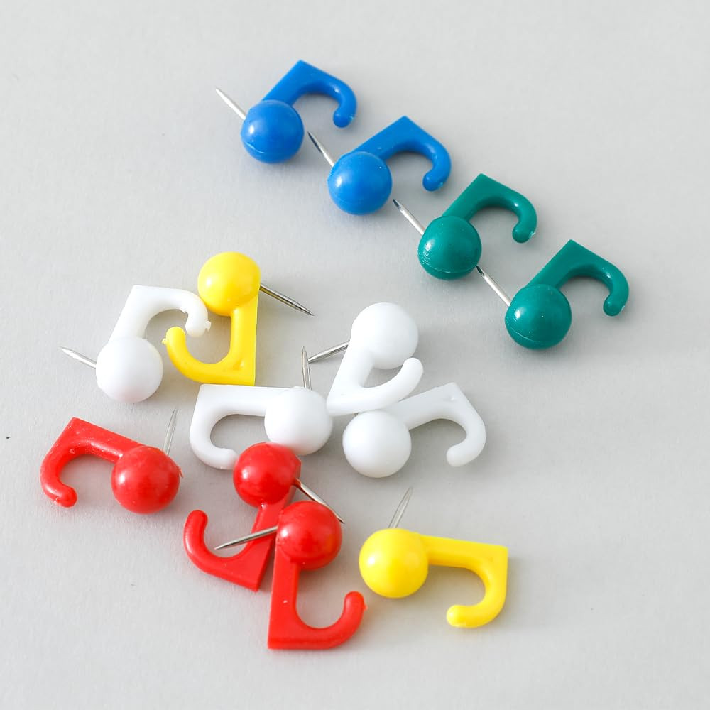 Kuber IndustriesSolid color Push Pins Tacks|Heavy-Duty Notice Board Pins|