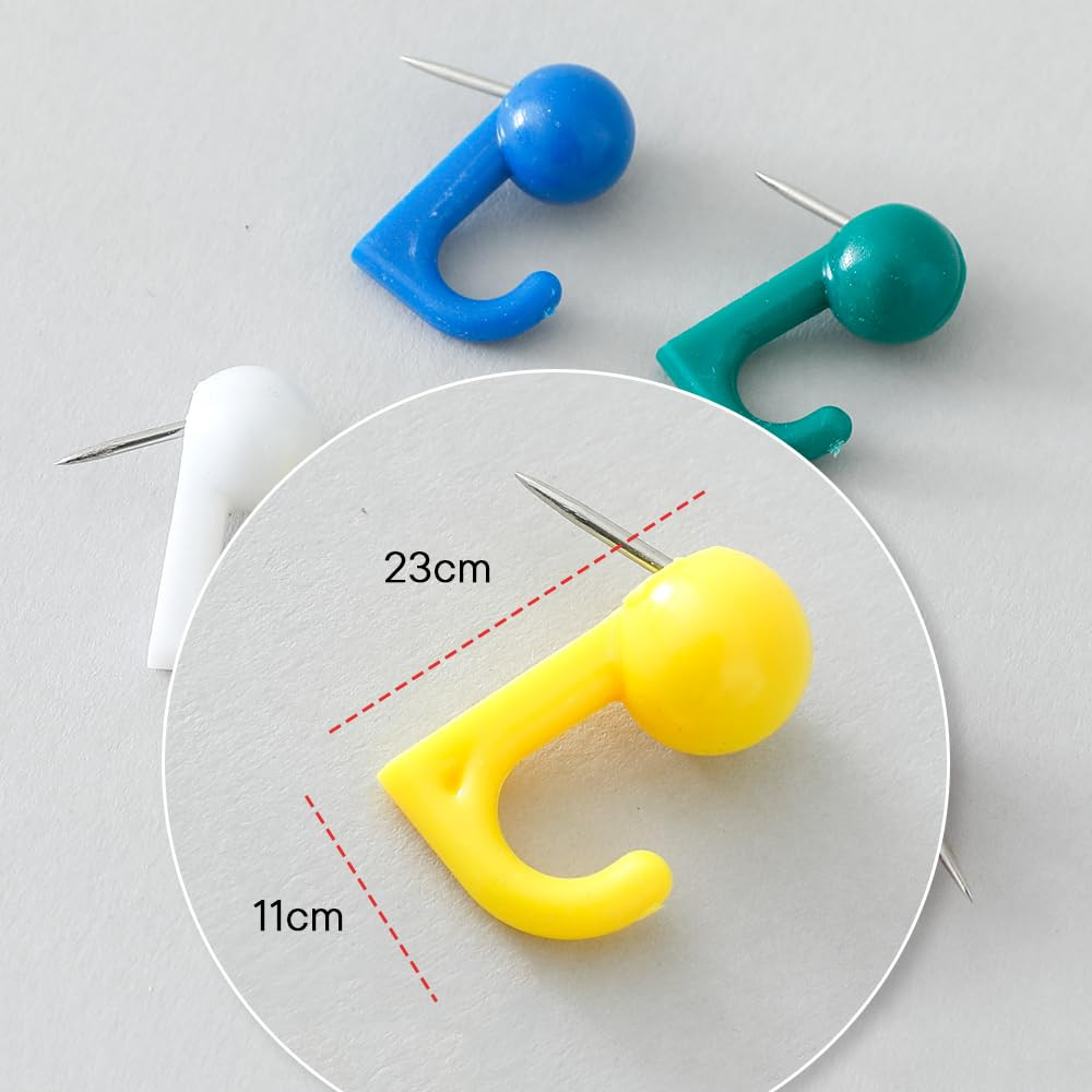 Kuber IndustriesSolid color Push Pins Tacks|Heavy-Duty Notice Board Pins|
