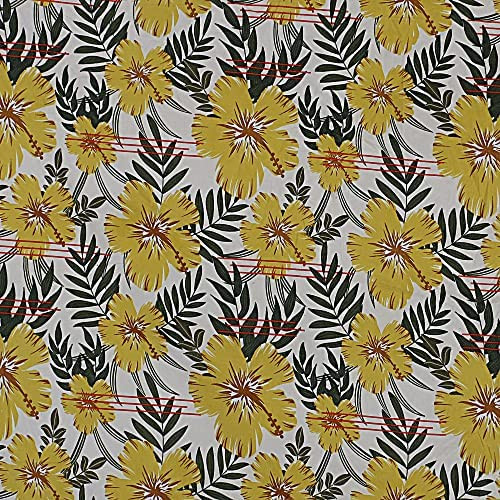 kuber Micro 130 GSM Double Fitted Mustard Printed bedsheet