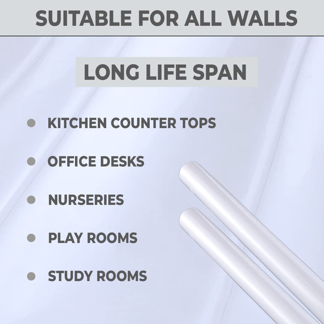 Kuber PET Wallpaper For Walls And Furniture Of The Living, Bedroom, And Kitchen I Self-Adhesive, Oilproof, Heat Resistant And Waterproof I DIY Marble Designer Wall Sticker I Pack Of 1 Roll, 60cmx300cm