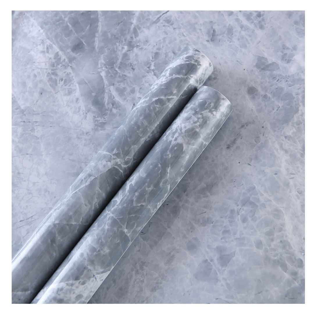 Kuber PET Wallpaper For Walls And Furniture Of The Living Room, Bedroom, And Kitchen | Self-Adhesive, Oilproof, Heat Resistant And Waterproof I DIY Marble Designer Wall Sticker I Pack Of 2 Rolls, 60cmx300cm