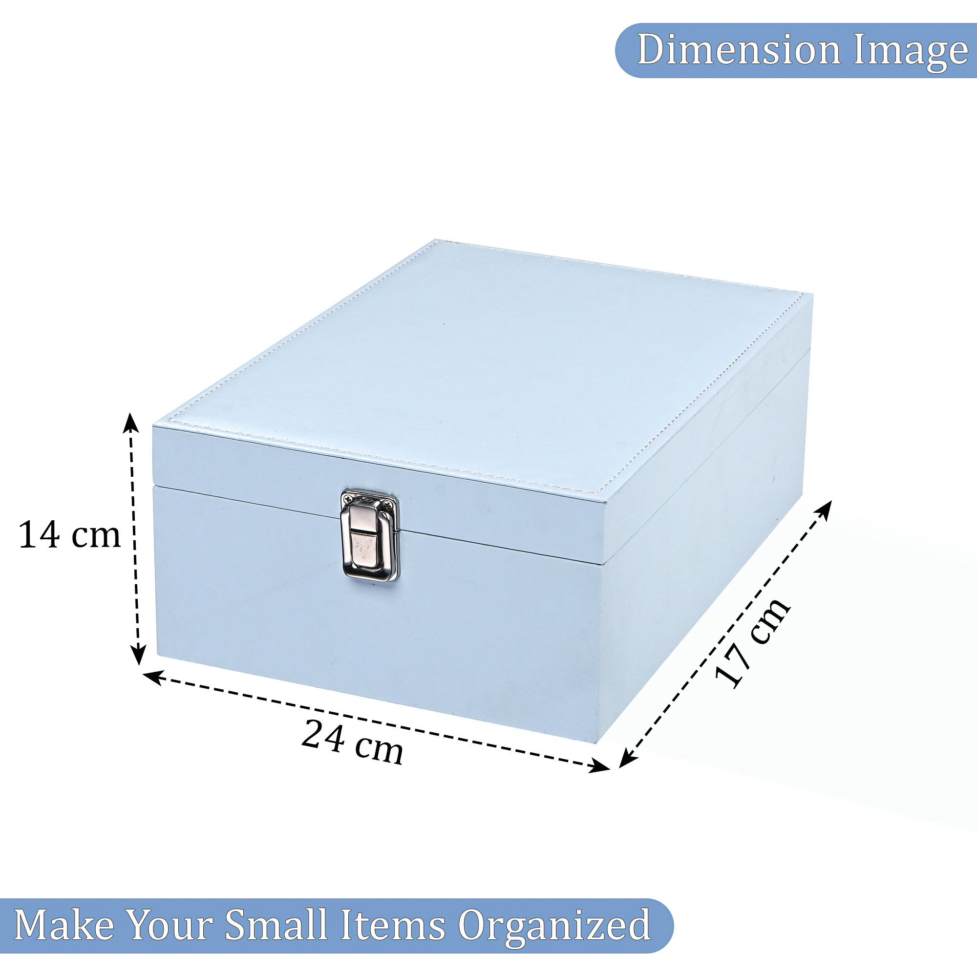 Leather 3-Tier Jewellery Storage Box for Women  Girls  Multi-Compartment Jewelry OrganizerCase for NecklaceRingEarring  Sky Blue