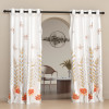 2 Pcs Polyester Door Curtains 7 Feet | Aesthetic Curtains for Bedroom and Living Room Decoration | Kitchen and Room Parda | Digital Butterfly - White