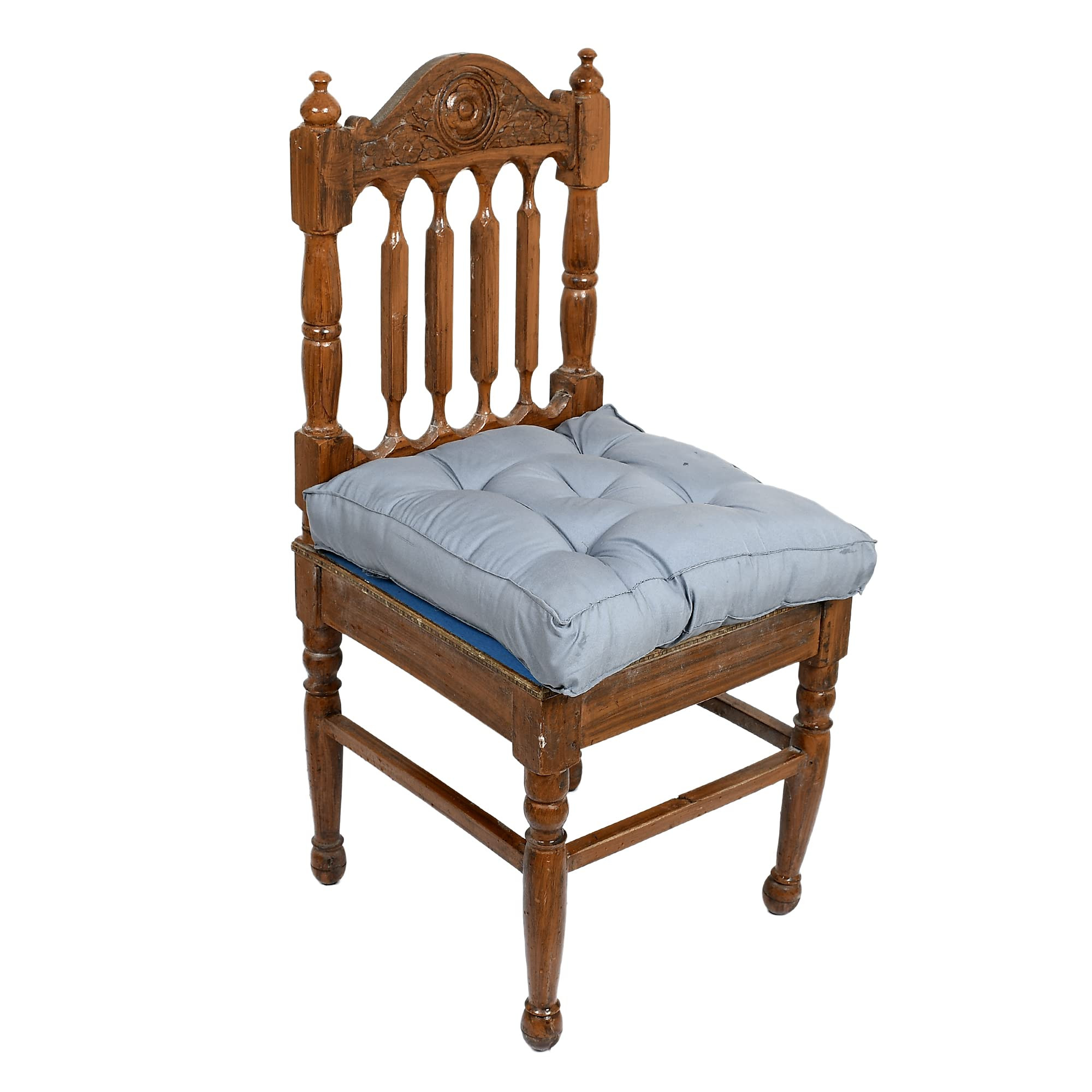 Microfiber Square Chair PadCushion for Office Home or Car Sitting-Pack of 2 1818 Inch Grey