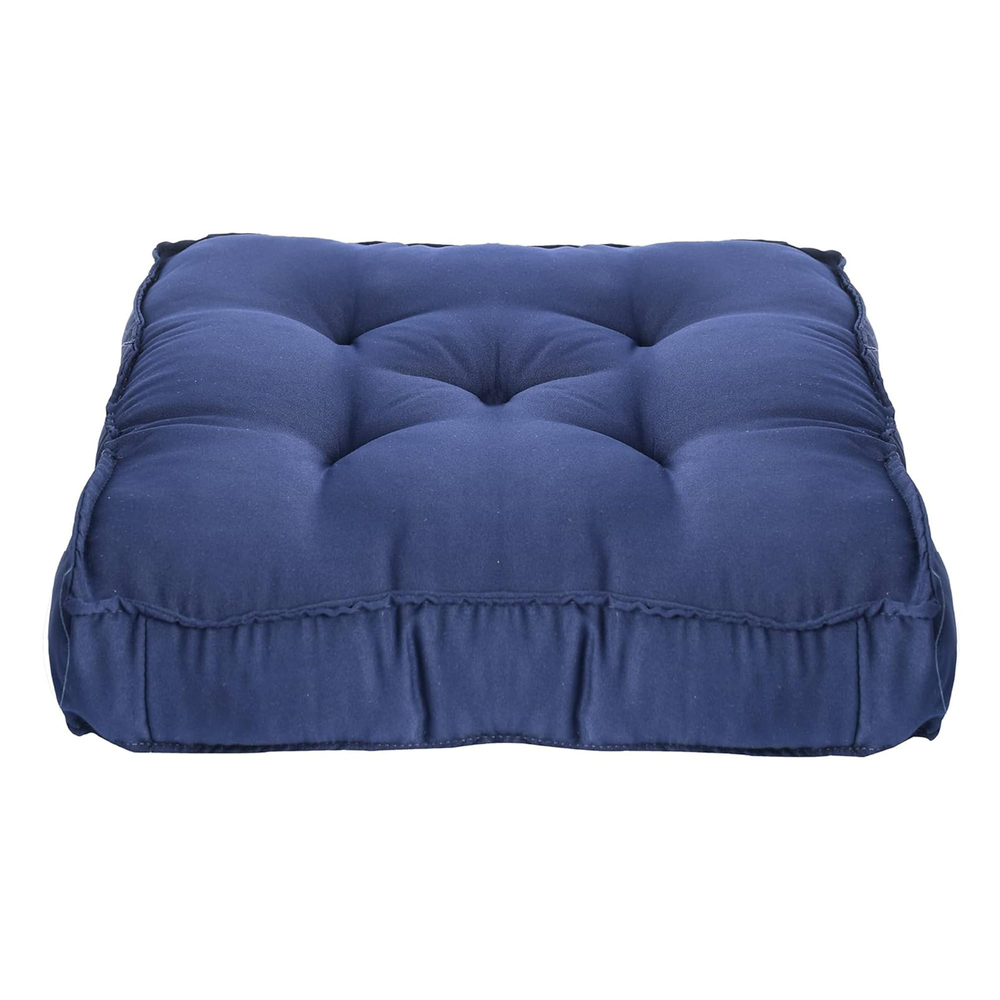 Microfiber Square Chair PadCushion for Office Home or Car Sitting-Pack of 2 1818 Inch Navy Blue