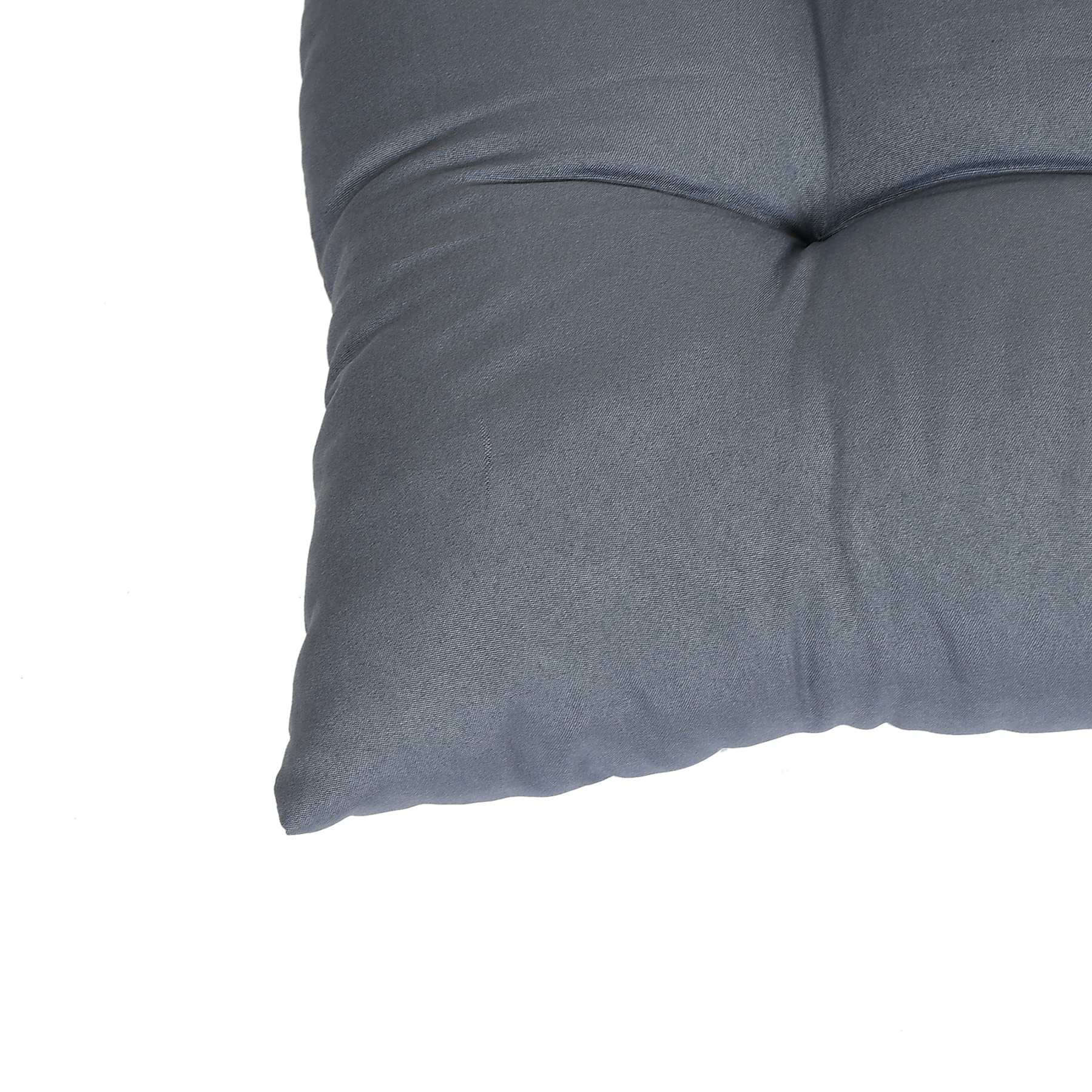 Microfiber Square Chair PadCushion for Office Home or Car Sitting with Ties-Pack of 2 1818 Inch Grey