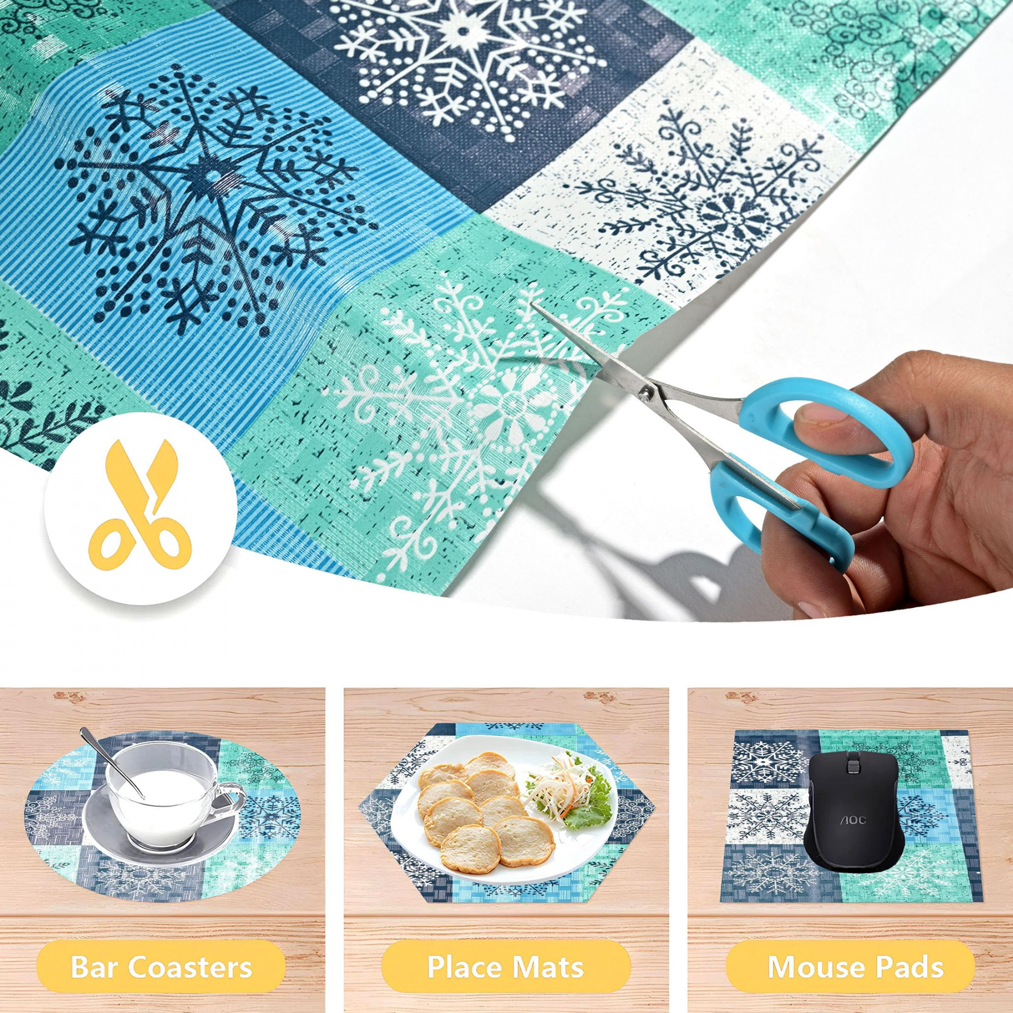 Multicheck Printed PVC Anti Slip Skid Shelf Mat 5 Mtr Multicolor