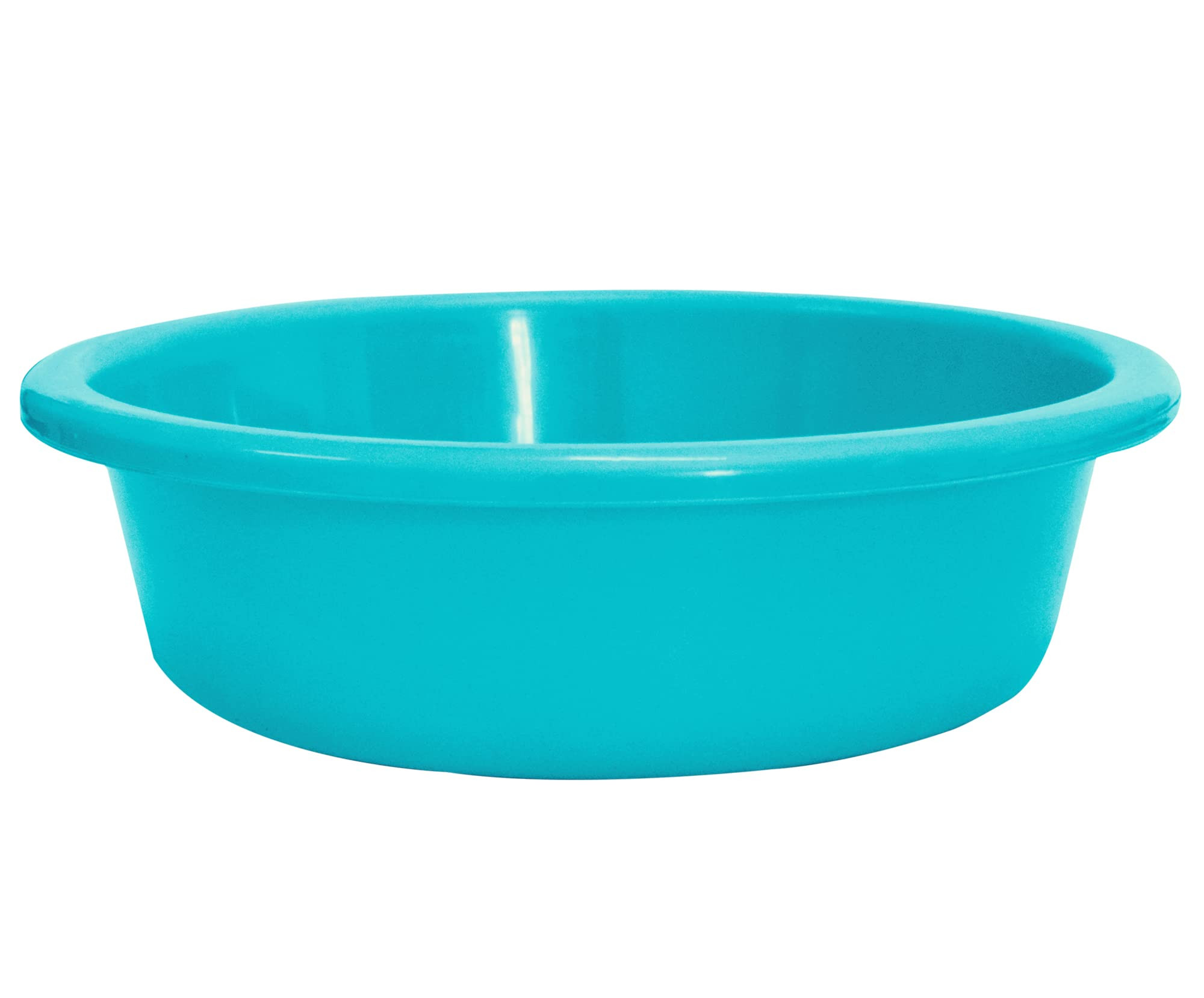 Multiuses Unbreakable Plastic Knead Dough BasketBasin Bowl For Home  Kitchen 6 Ltr- Pack of 2 Sky Blue  White 52KM3864