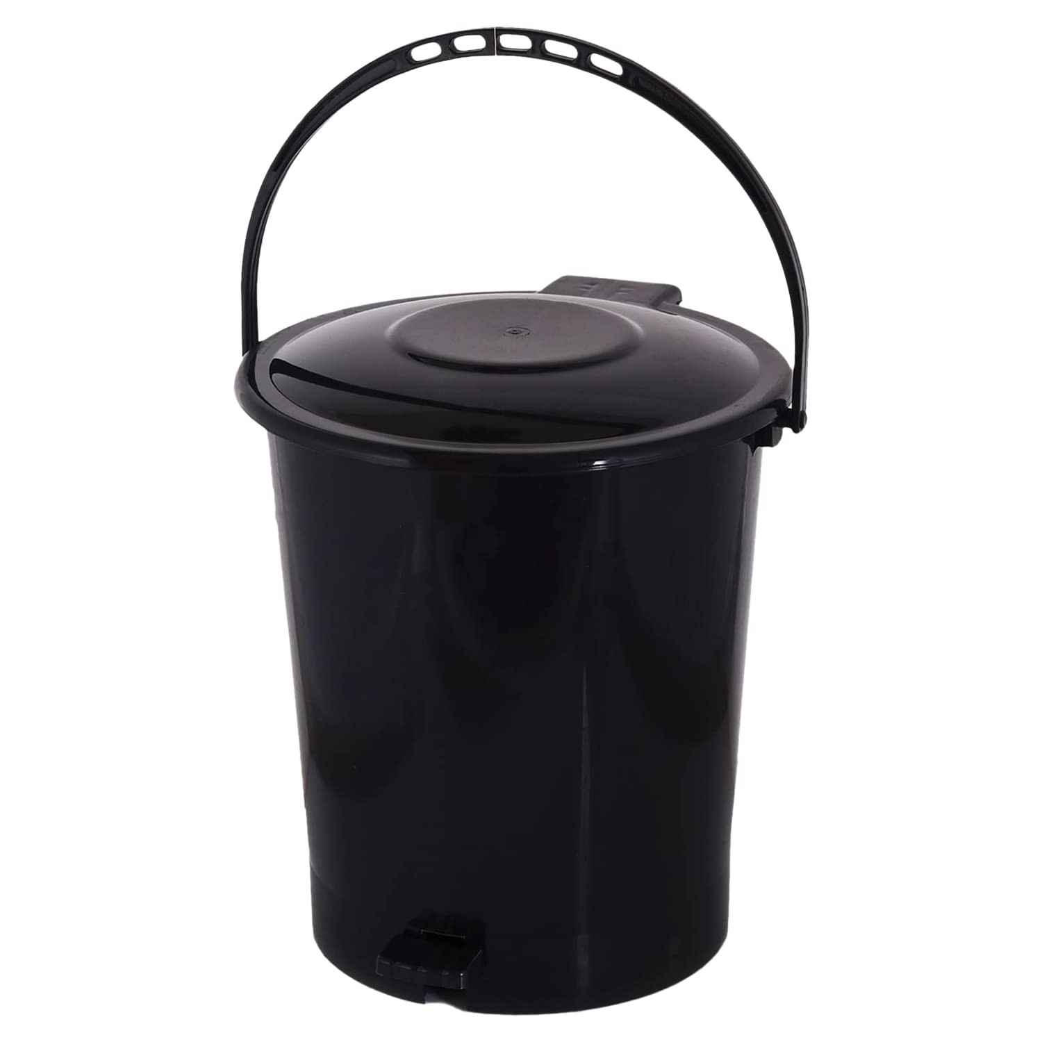Pedal DustbinPlastic Pedal DustbinKitchen Waste Paper BinDustbin For Bedroom10 Liter Dustbin Black