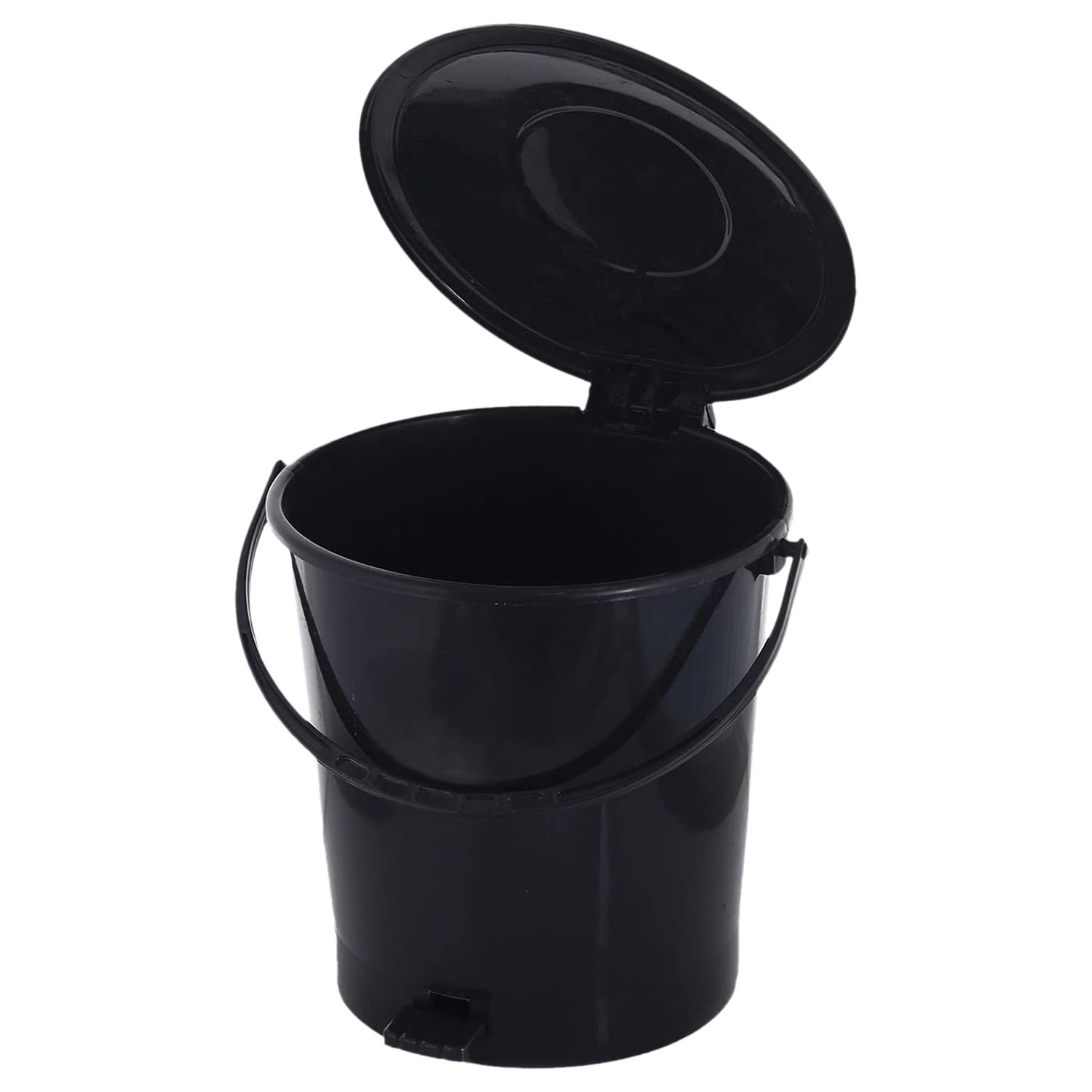 Pedal DustbinPlastic Pedal DustbinKitchen Waste Paper BinDustbin For Bedroom10 Liter Dustbin Black