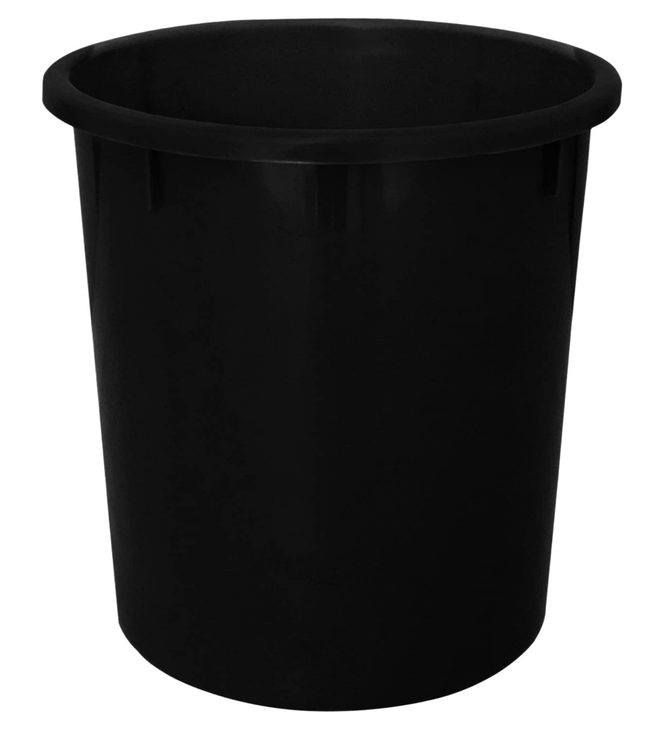 Plastic Open Dustbin Garbage Bin For Home Kitchen Office 5Ltr- Pack of 4 Black-47KM01035