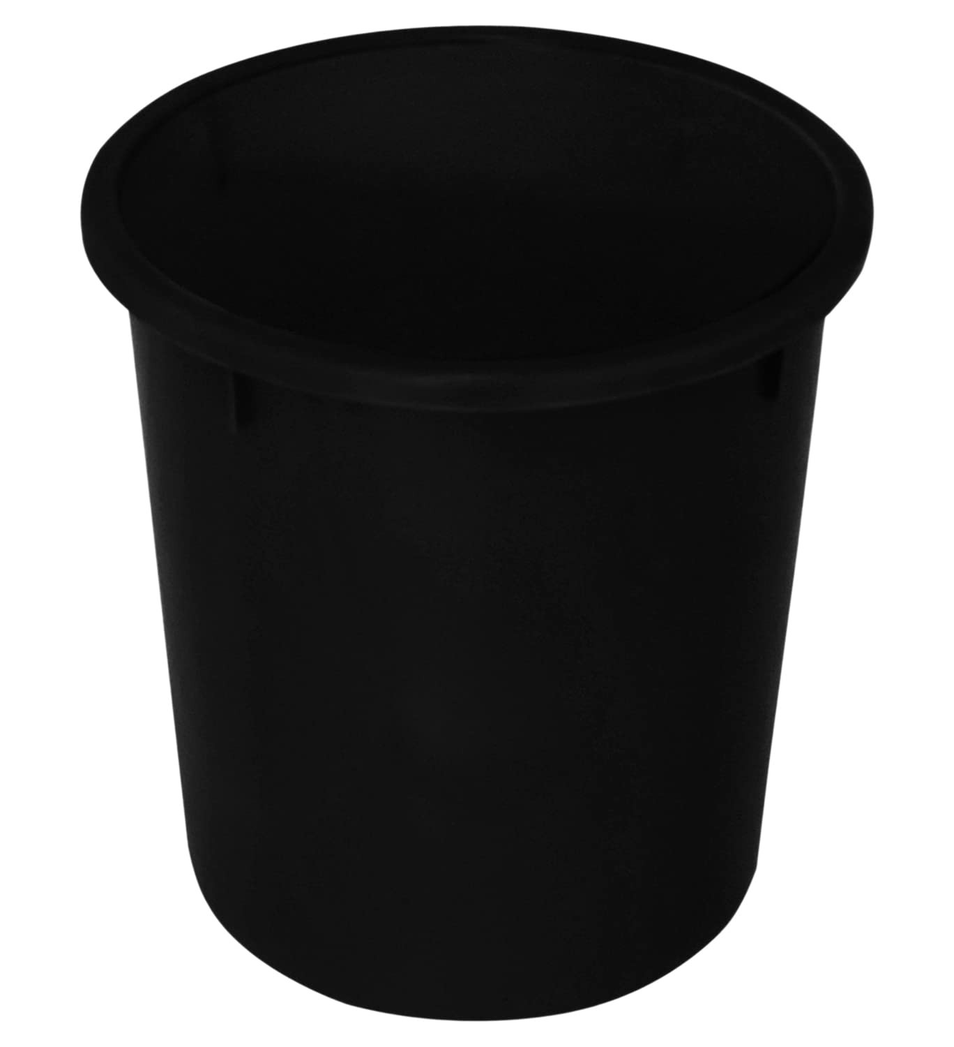 Plastic Open Dustbin Garbage Bin For Home Kitchen Office 5Ltr- Pack of 4 Black-47KM01035