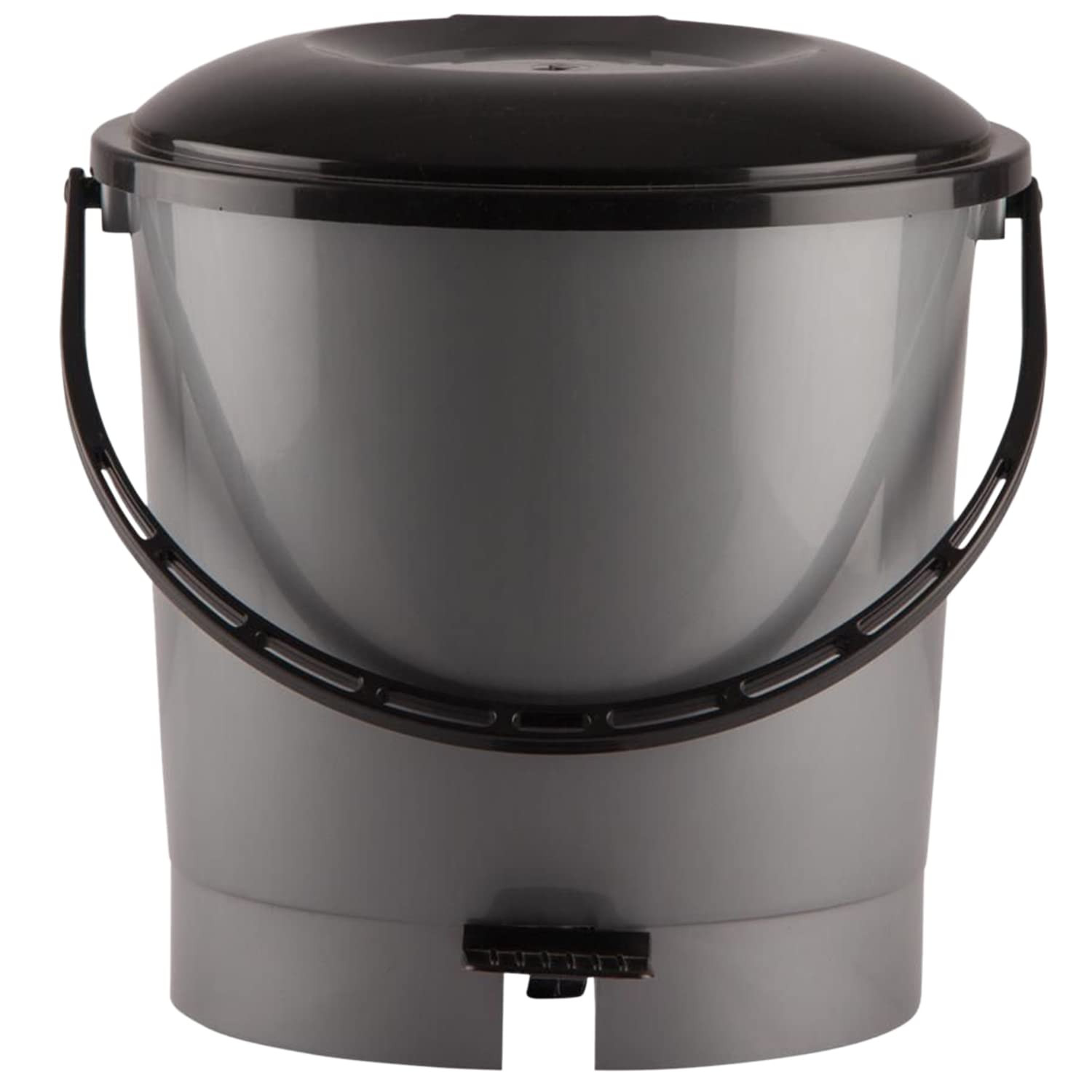 Plastic Pedal Dustbin For Home Kitchen Office Bathroom With Handle 7 Litre Grey-47KM0754