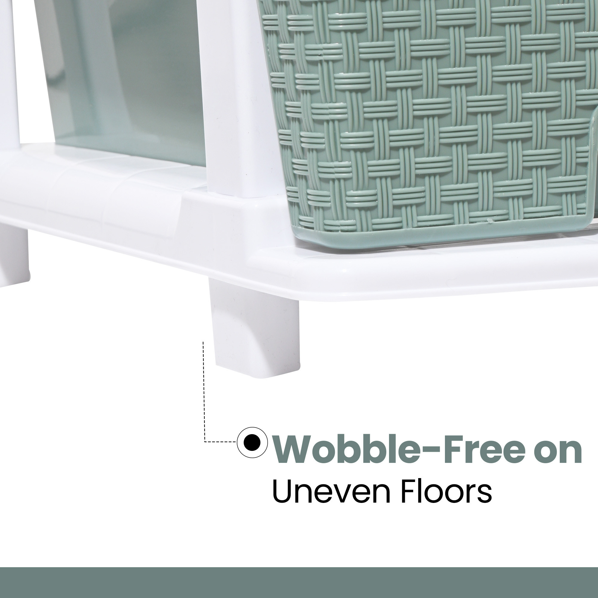 Plastic Storage DrawerSpacious Organizer for ToysBooks  Modular Storage Rack for HomeKitchenOffice  Checks - White  Green