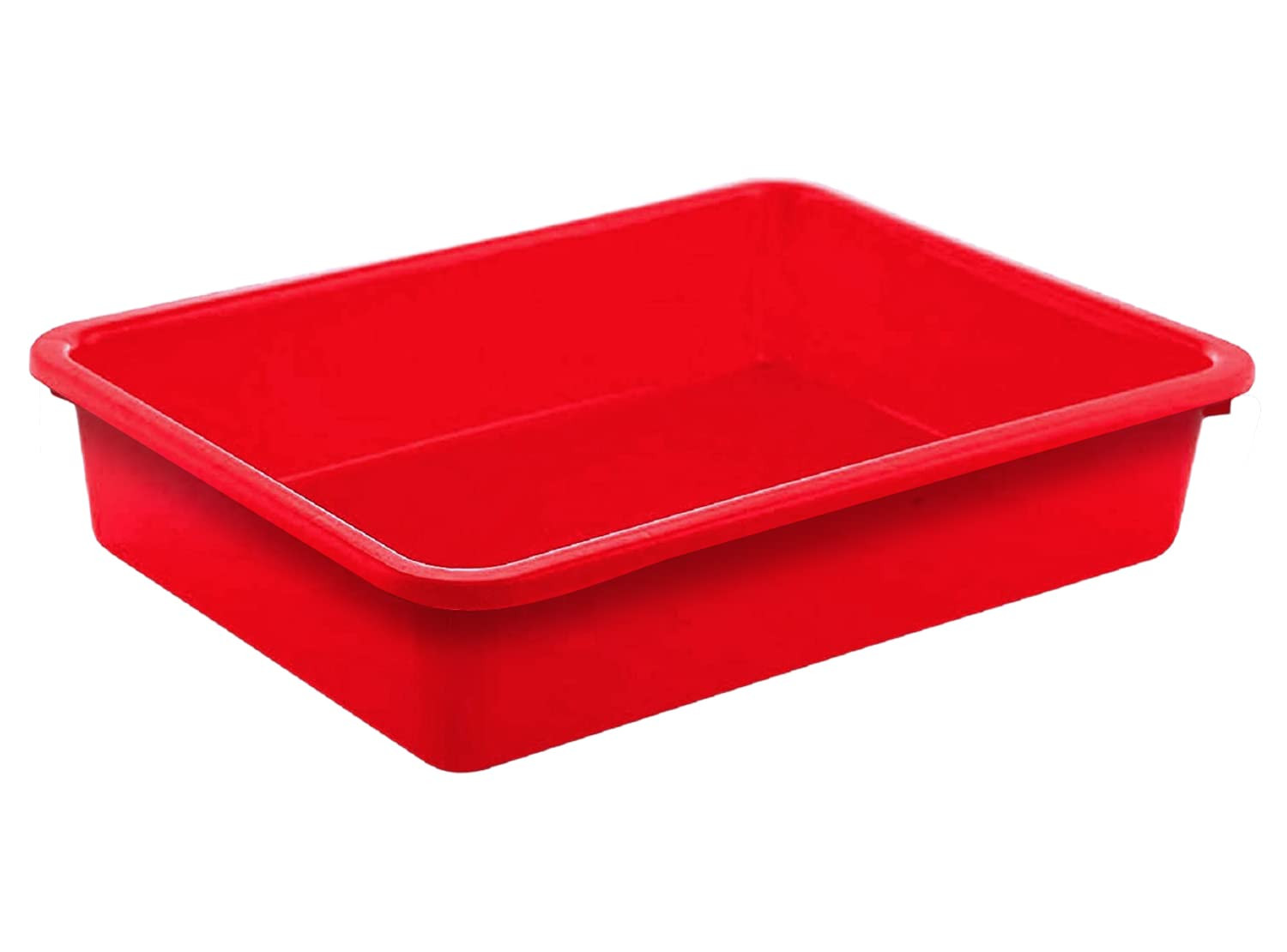 Plastic Storage Large Tray Organizer Stackable Tray for Projects Painting Beads Organizing Supply Red