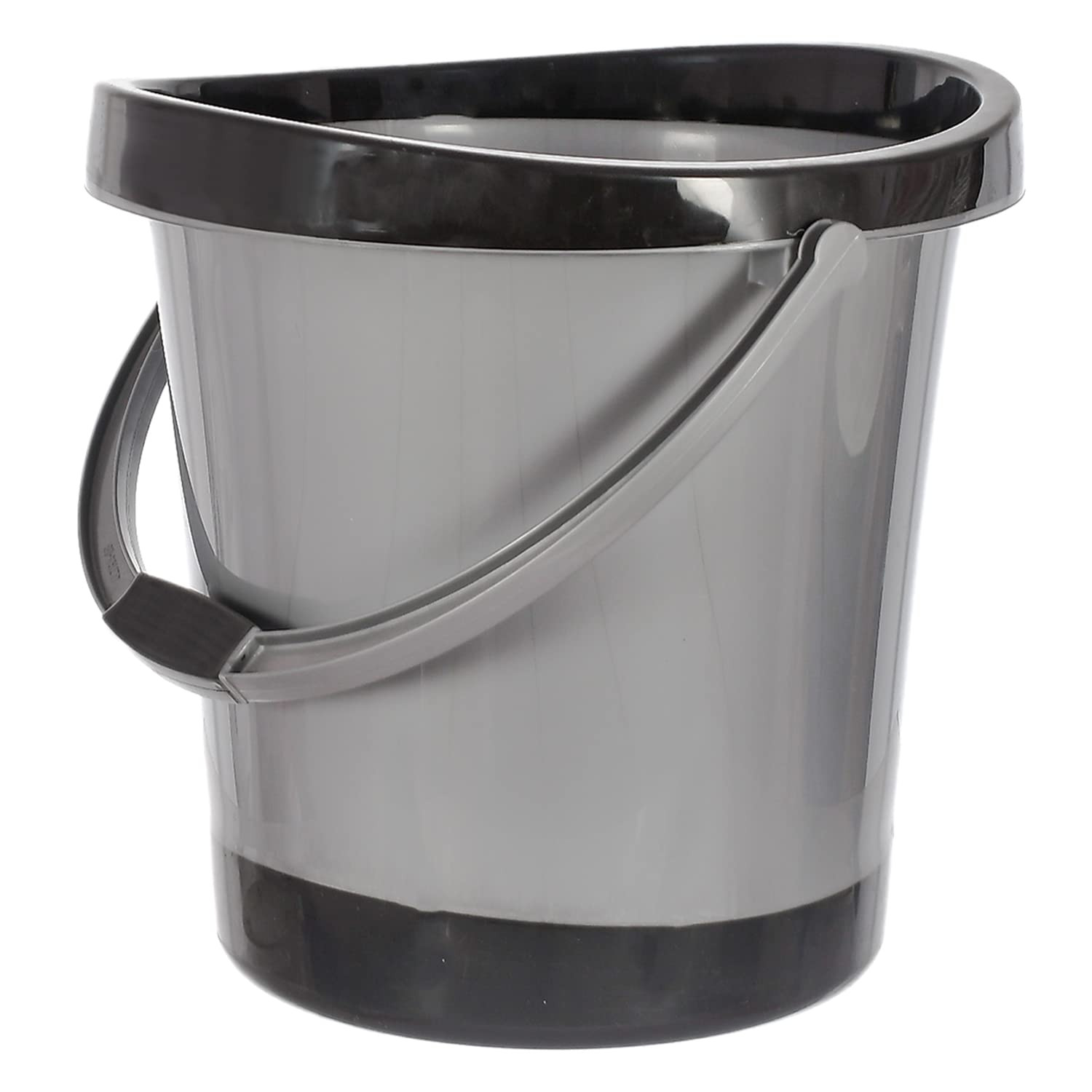 Plastic Unbreakable Strong Bathroom Ultra Bucket With Handle18 LtrGray