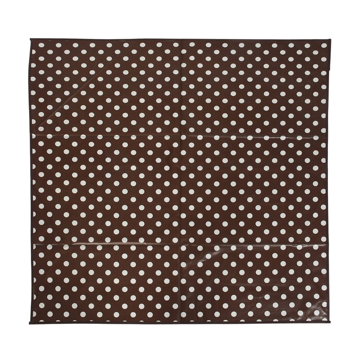 PVC Wooden Print Both Sided Bed Server Food Mat Bedsheet Protector For Home 36x36 Brown 54KM4340